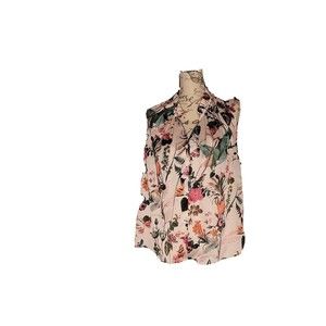 Banana Republic Short Sleeved Floral Women's Blouse XL